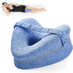 Pillow Ergonomic Leg Support Pillow Relieve Sciatica Back and Hip Pain Soft Leg Support Cushion with Removable and Washable